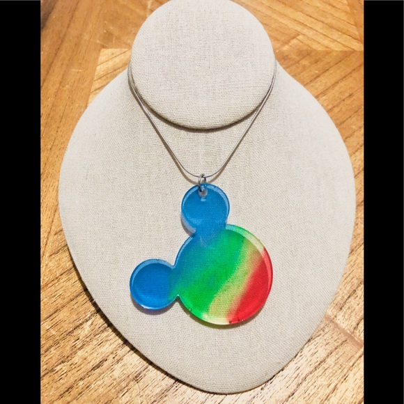 Handmade Autism Awareness colored pendant - Picture 9 of 14